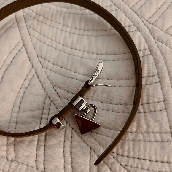 Prada Saffiano Leather Wrap Bracelet - Picture 2 of 5